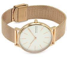 Skagen Signatur Rose Gold Round Stainless Steel Women's Watch - SKW2784 | Time Watch Specialists