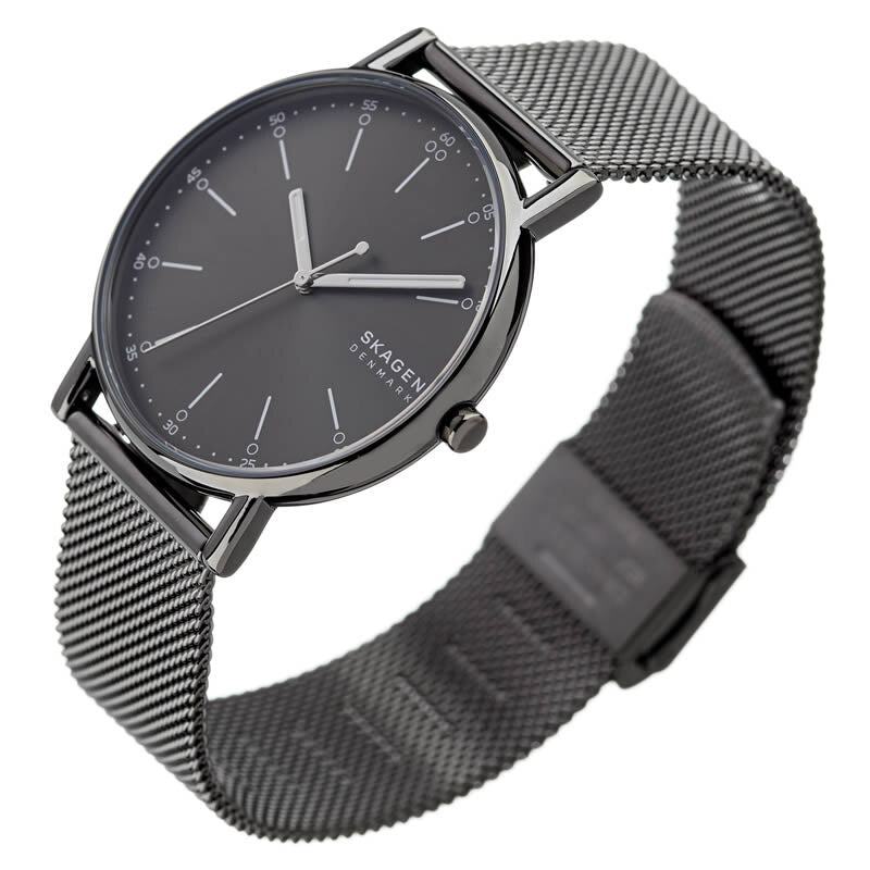 Skagen Signatur Three-Hand Gray Steel Mesh Men's Watch | SKW6577 | Time Watch Specialists