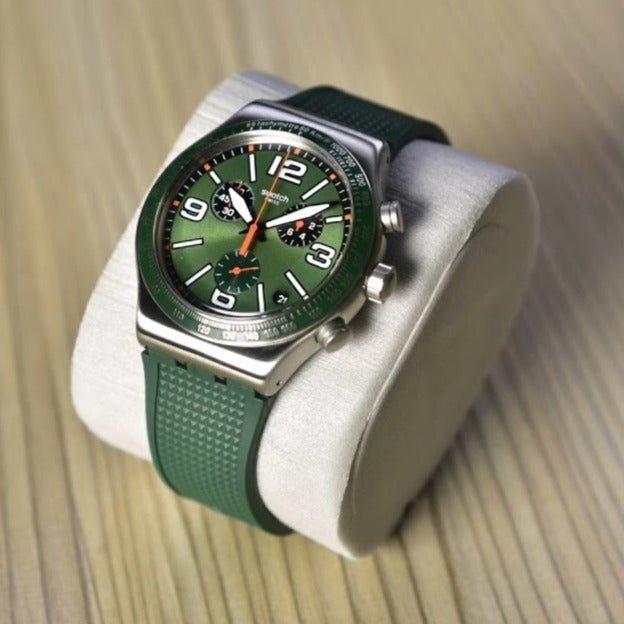 Swatch Forest Grid Chronograph Men's Watch - YVS462 | Time Watch Specialists