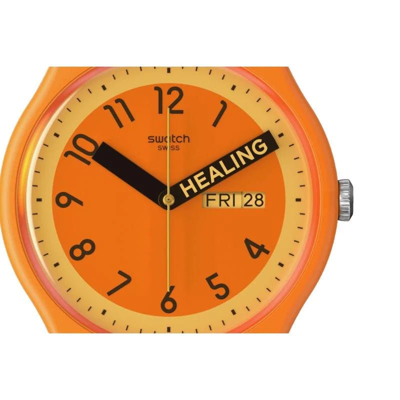 Swatch Proudly Orange Pride Unisex Watch | SO29O700 | Time Watch Specialists