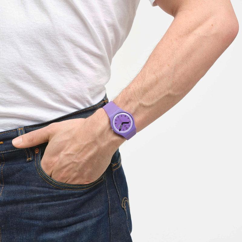 Swatch Proudly Violet Unisex Watch | SO29V700 | Time Watch Specialists