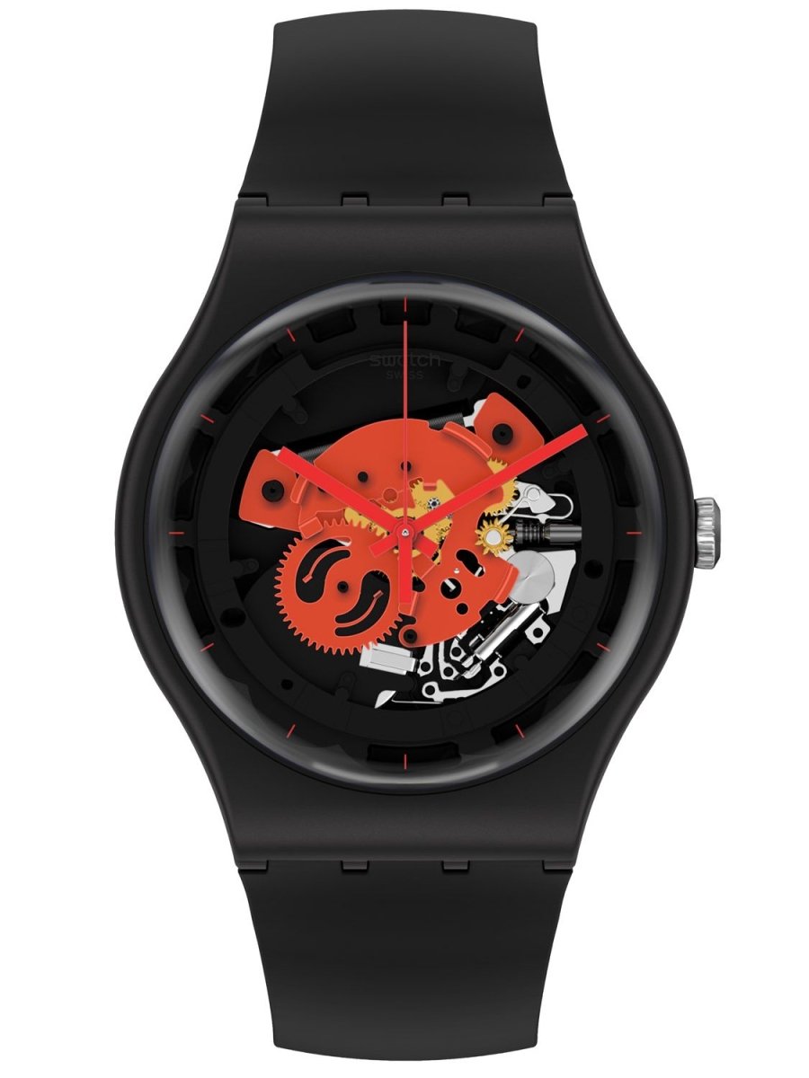 Swatch Time To Red Big Men's Watch - SO32B110 | Time Watch Specialists