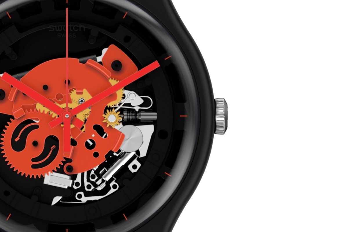 Swatch Time To Red Big Men's Watch - SO32B110 | Time Watch Specialists