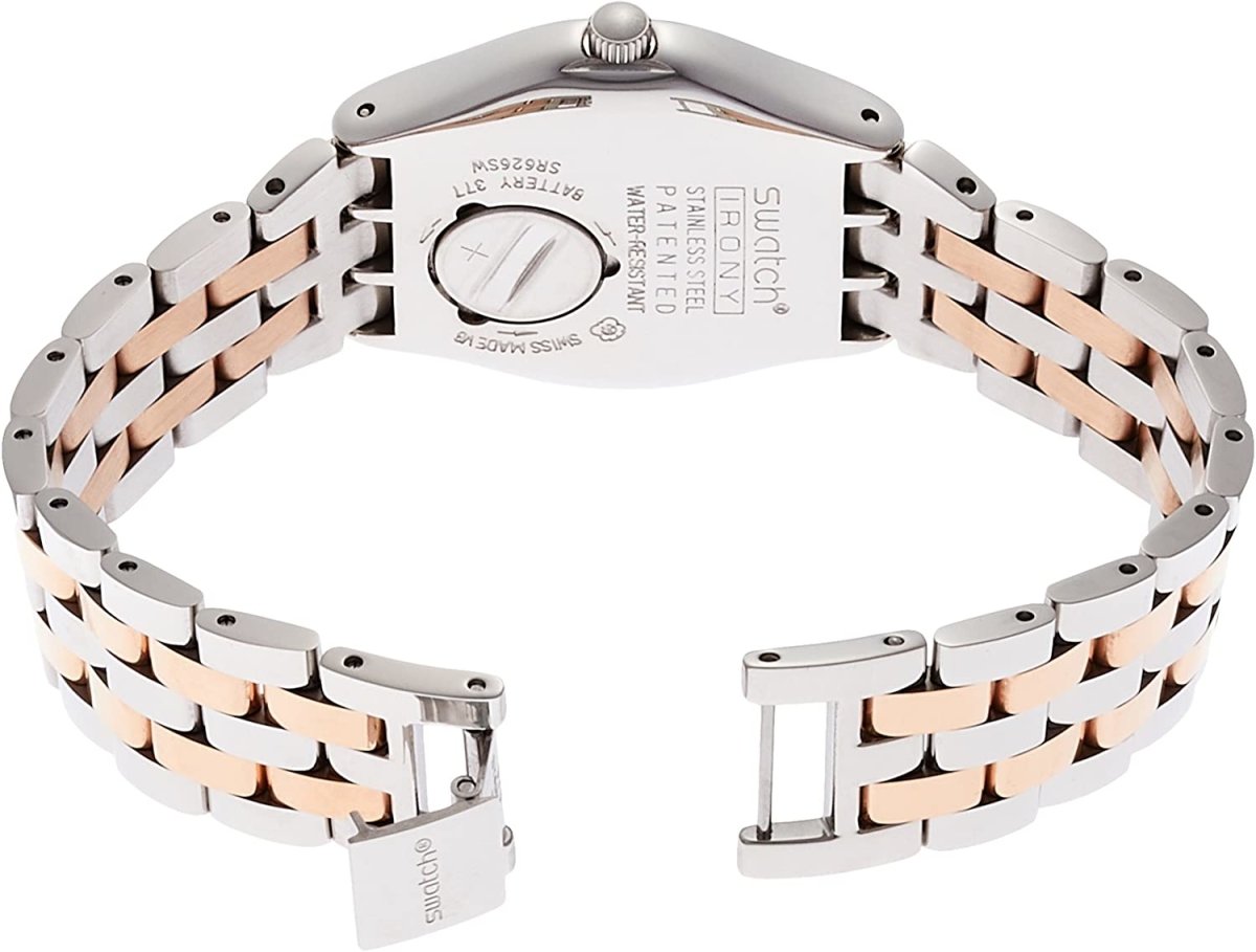 Swatch Two Tone Women's Dress Watch - YLS454G | Time Watch Specialists
