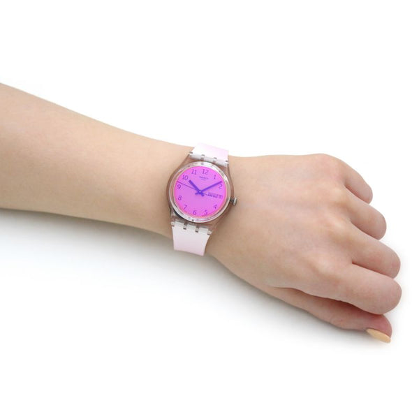 Swatch Ultrafushia Silicone Strap Women's Watch | GE719