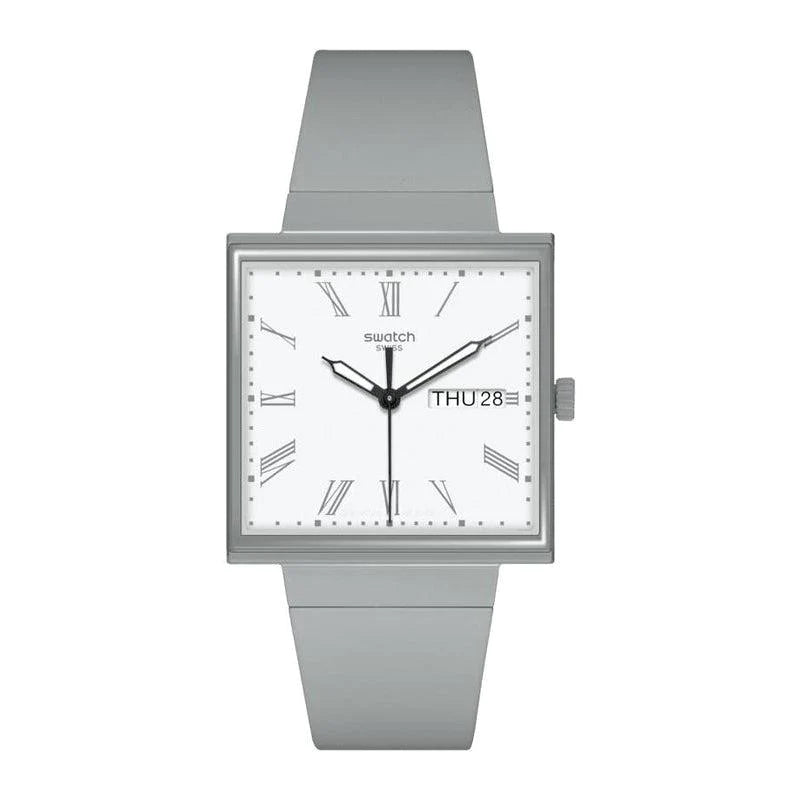 Swatch WHAT IF…GRAY? Bioceramic Unisex Watch | SO34M700 | Time Watch Specialists