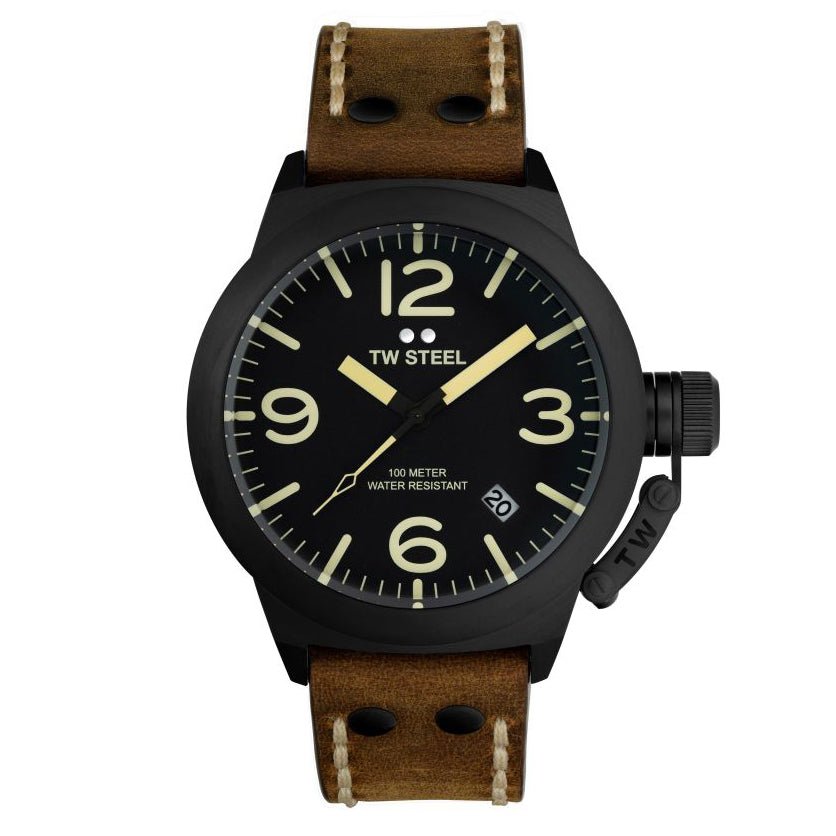 TW Steel Watch Canteen Black Men's Watch | CS103 | Time Watch Specialists