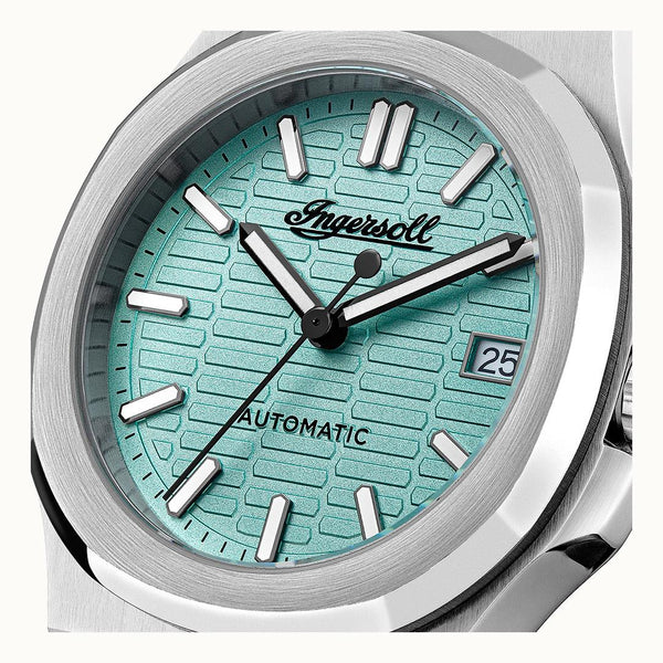 Ingersoll The CATalina Automatic Blue Dial Calendar Stainless Steel Men's Watch | I14601