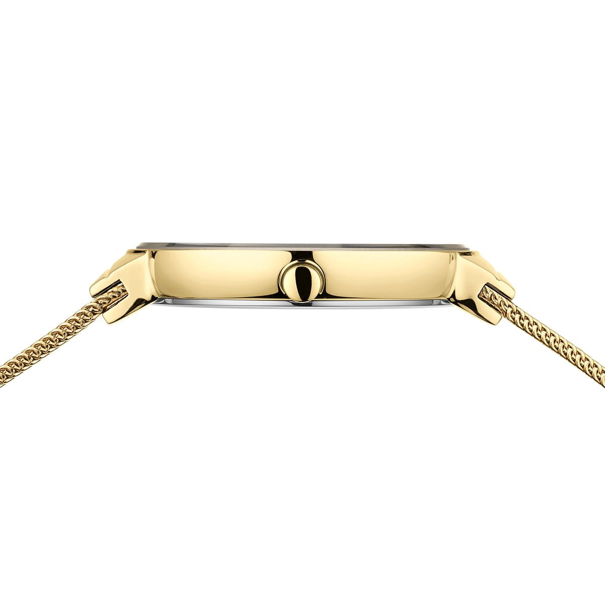 BERING Classic White Dial and Gold Mesh Bracelet 35mm Women's Watch | 10135-334