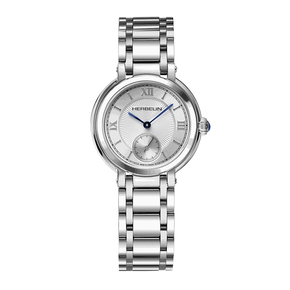 Herbelin Galet Silver Sunray Dial Rose Gold PVD Women’s Watch | 10630BTR28