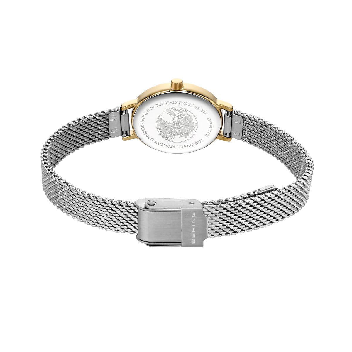 BERING Classic White Dial and Silver Mesh Bracelet 20mm Women's Watch | 11020-010