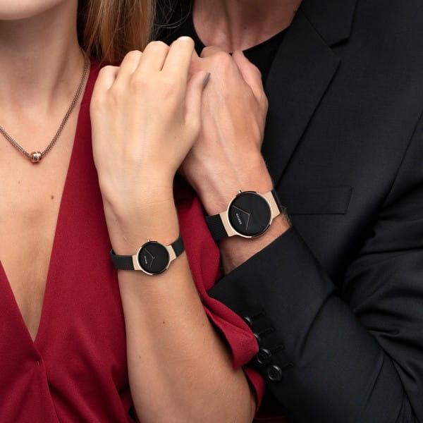 BERING Classic Polished/Brushed Rose Gold Women's Watch | 14539-166