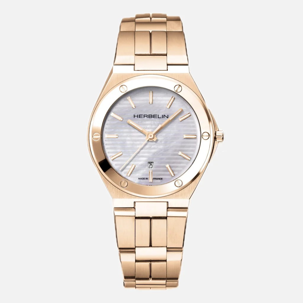 Herbelin Cap Camarat Mother of Pearl Dial Rose Gold Women’s Watch | 14545BPR19