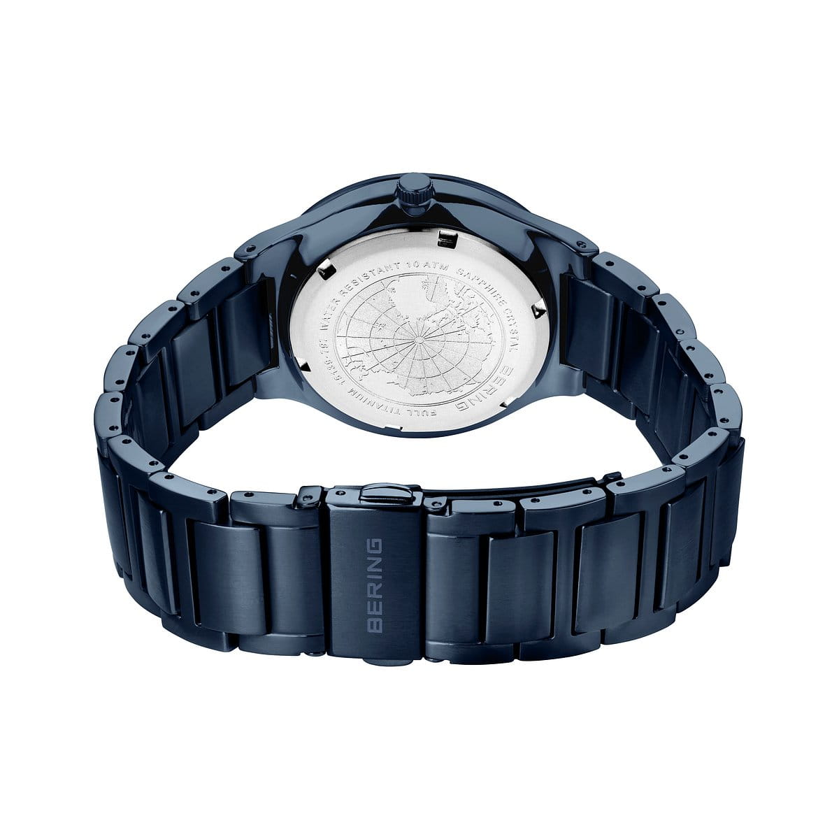 Bering Titanium Blue Dial Calendar Blue Titanium Men's Watch | 15139-797