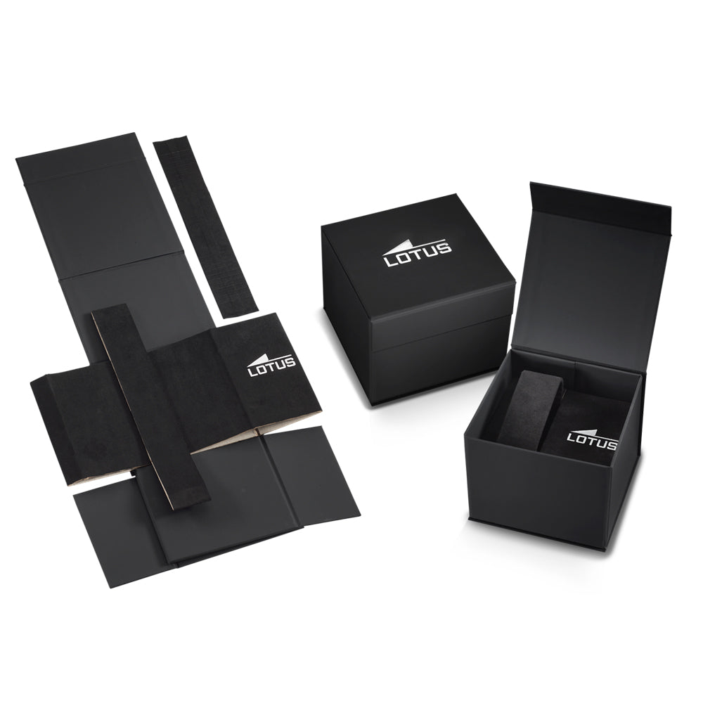 Lotus Minimalist GTS 42mm Black Dial Stainless Steel Men's Watch | 15959/3