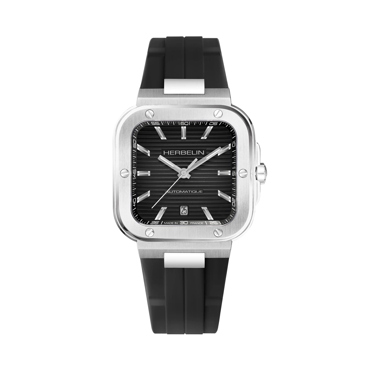 Herbelin Cap Camarat Black Dial Stainless Steel Men’s Watch | 1646A14CA