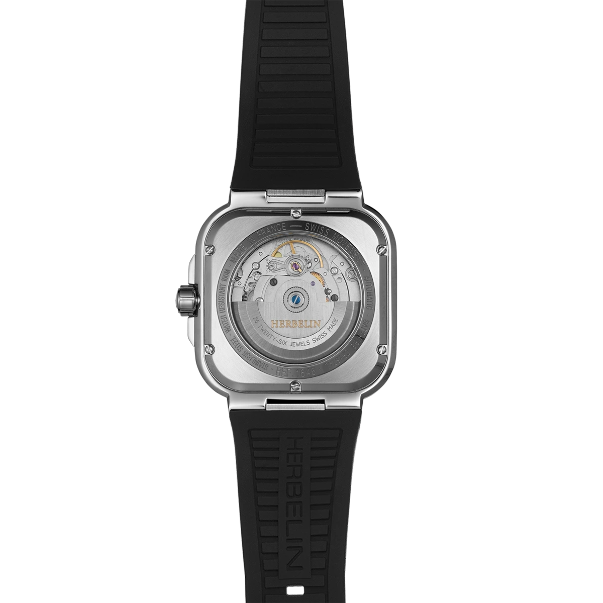 HERBELIN Cap Camarat Black Dial Stainless Steel Men’s Watch | 1646A14CA