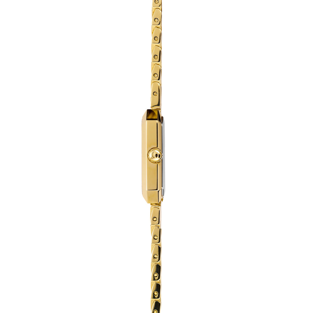 Herbelin Octogone Mother of Pearl Black Dial Gold PVD Women’s Watch | 17446BP49