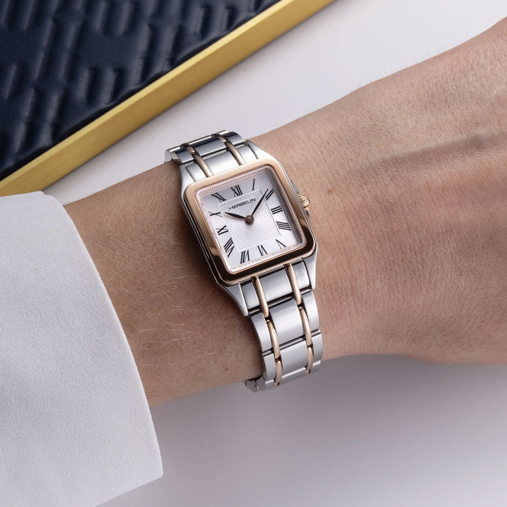 Herbelin Luna Silver Target Dial Rose Gold PVD Women’s Watch | 17457BTR01