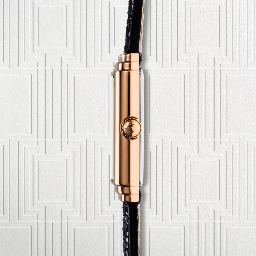 Herbelin Art Deco Anthracite Dial Rose Gold Stainless Steel Unisex Watch | 17567PR04GR