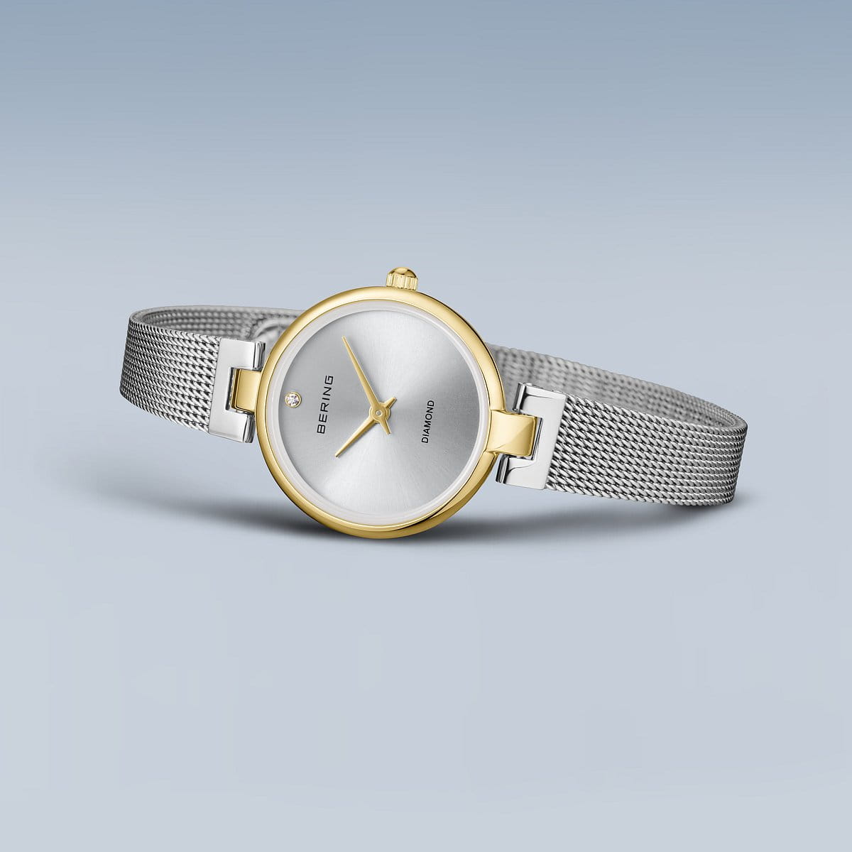 Bering Classic 15th Anniversary Rose Gold Stainless Steel Mesh Watch Set | 17724-010-SET