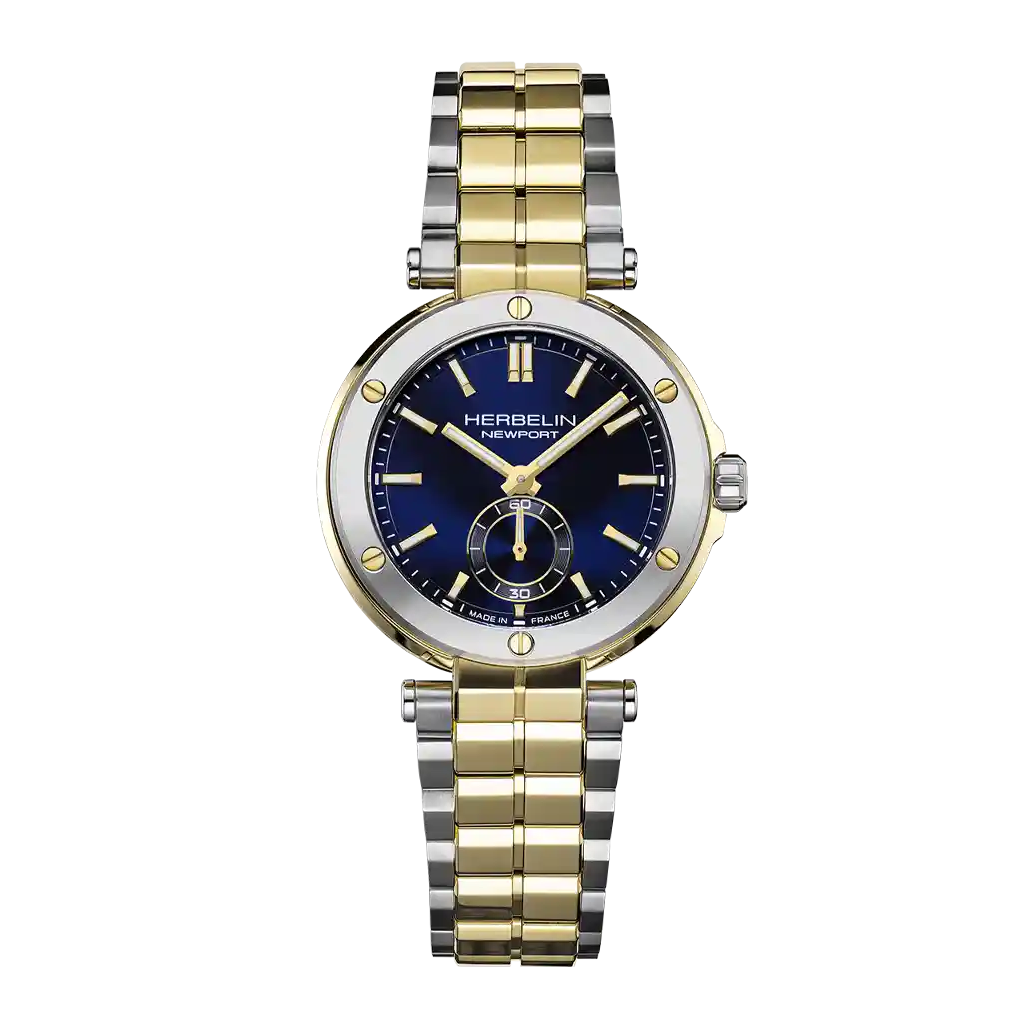 Herbelin Newport Two-Tone Blue Dial Women's Watch | 18289BT1N35
