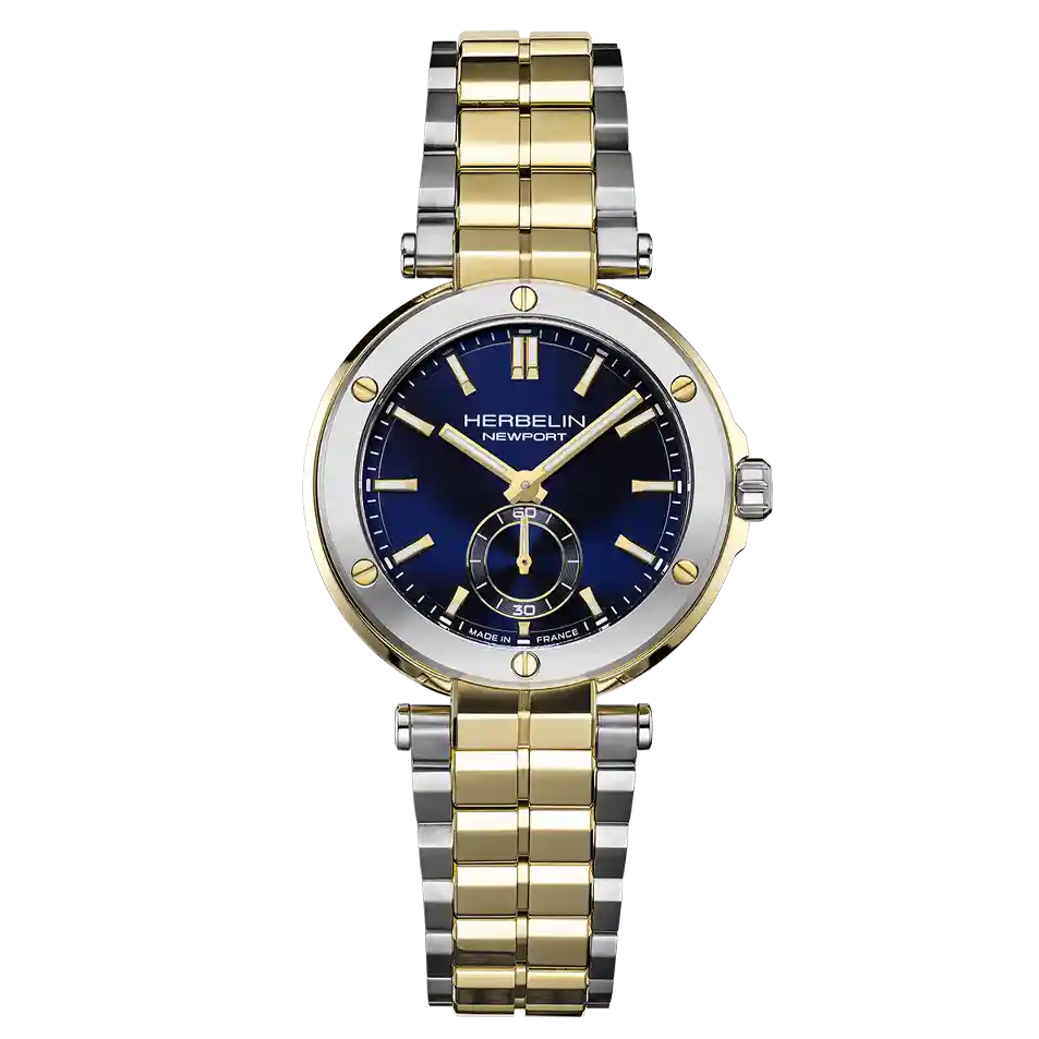 HERBELIN Newport Two-Tone Blue Dial Women's Watch | 18289BT1N35