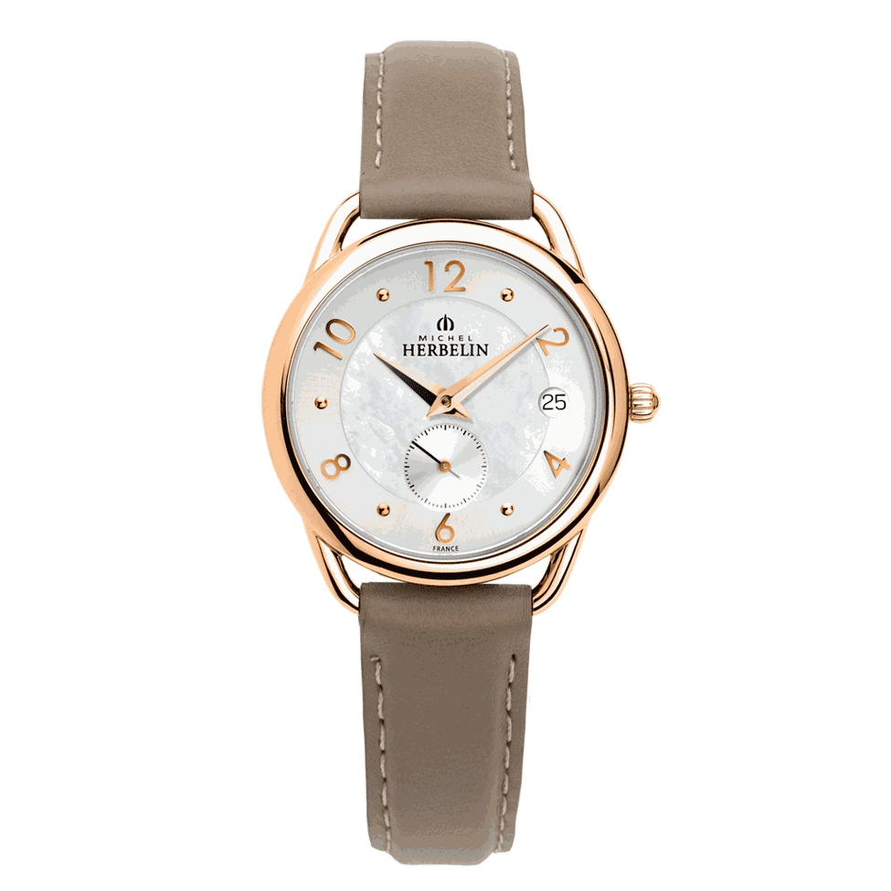 HERBELIN Equinoxe Mother of Pearl Dial Rose Gold Stainless Steel Women Watch | 18397/PR29B