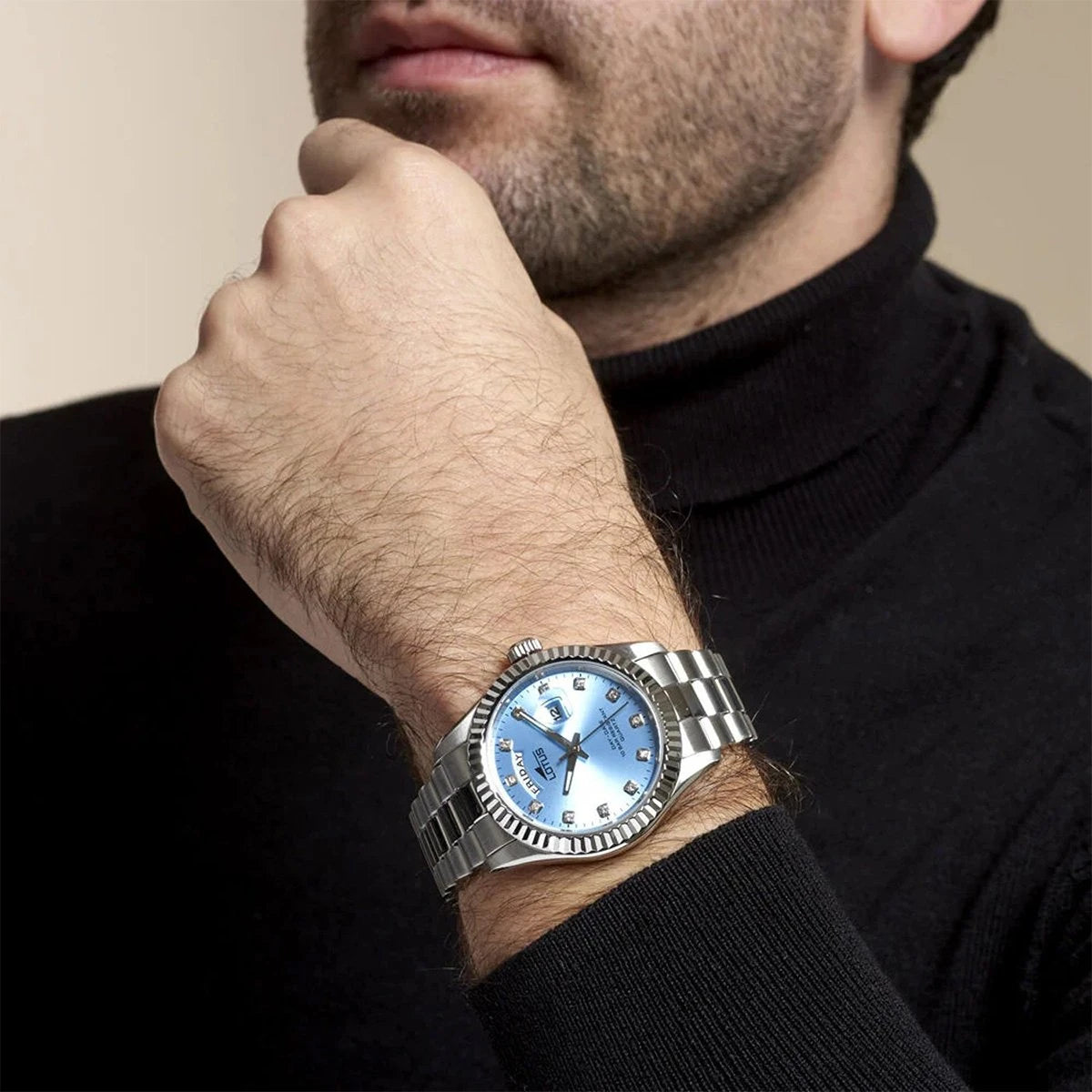 Lotus Freedom Silver & Stainless Steel 41mm Men's Watch | 18854/8