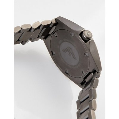 Emporio Armani Nicola Gunmetal Dial and Gunmetal Stainless Steel 42mm Watch | AR11381