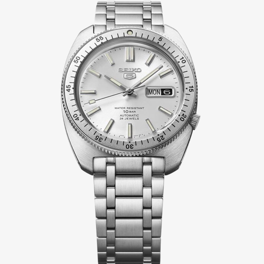 Seiko Limited Edition Gene Kranz Recreation Silver Dial Men's Watch | SRPL91K1