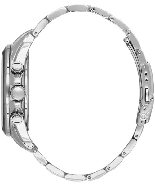 Bigotti Silver Strap Black Dial Chronograph Men's Watch | BG.1.10649-1