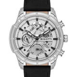 Bigotti Multi-Dial Black Leather Men's Watch | BG.1.10579-1