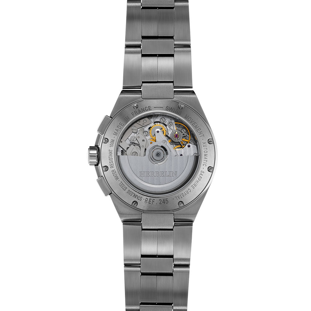 Herbelin Cap Camarat Chronograph Automatic Blue Dial Stainless Steel Men Watch | 245B25