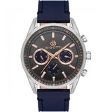 Bigotti Grey Blue Multi-Dial Blue Leather Strap Men's Watch | BG.1.10490-5
