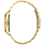 Bigotti Rose Gold Silver Dial Stones On Bezel Men's Watch | BG.1.10497-3