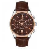 Bigotti Brown Multi-Dial Calendar Brown Leather Men's Watch | BG.1.10510-4
