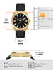 Fossil Everett Three-Hand Date Black Leather Men's Dress Watch| FS6089
