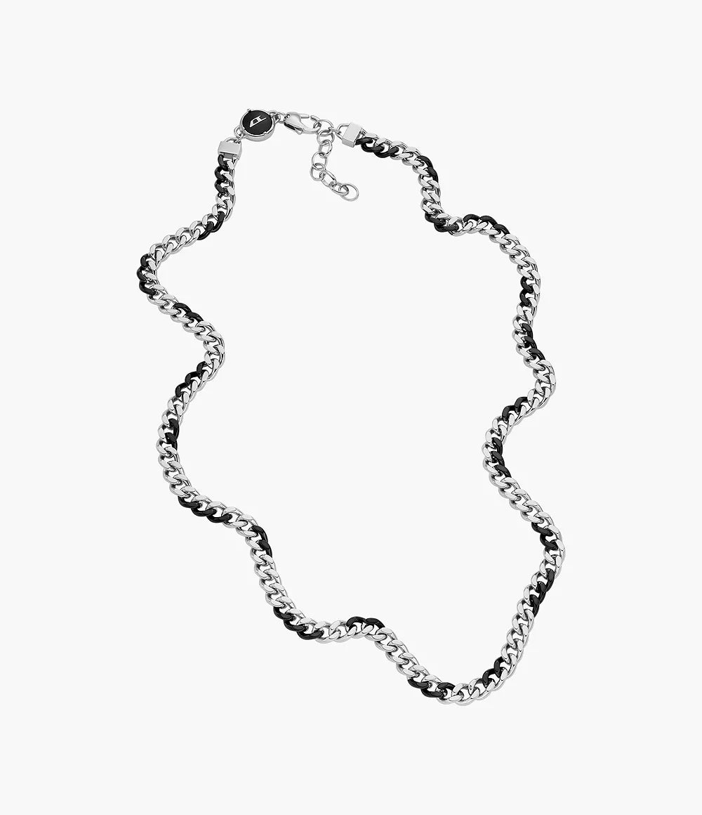 Diesel Two-Tone Stainless Steel Chain Unisex Necklace | DX1499931