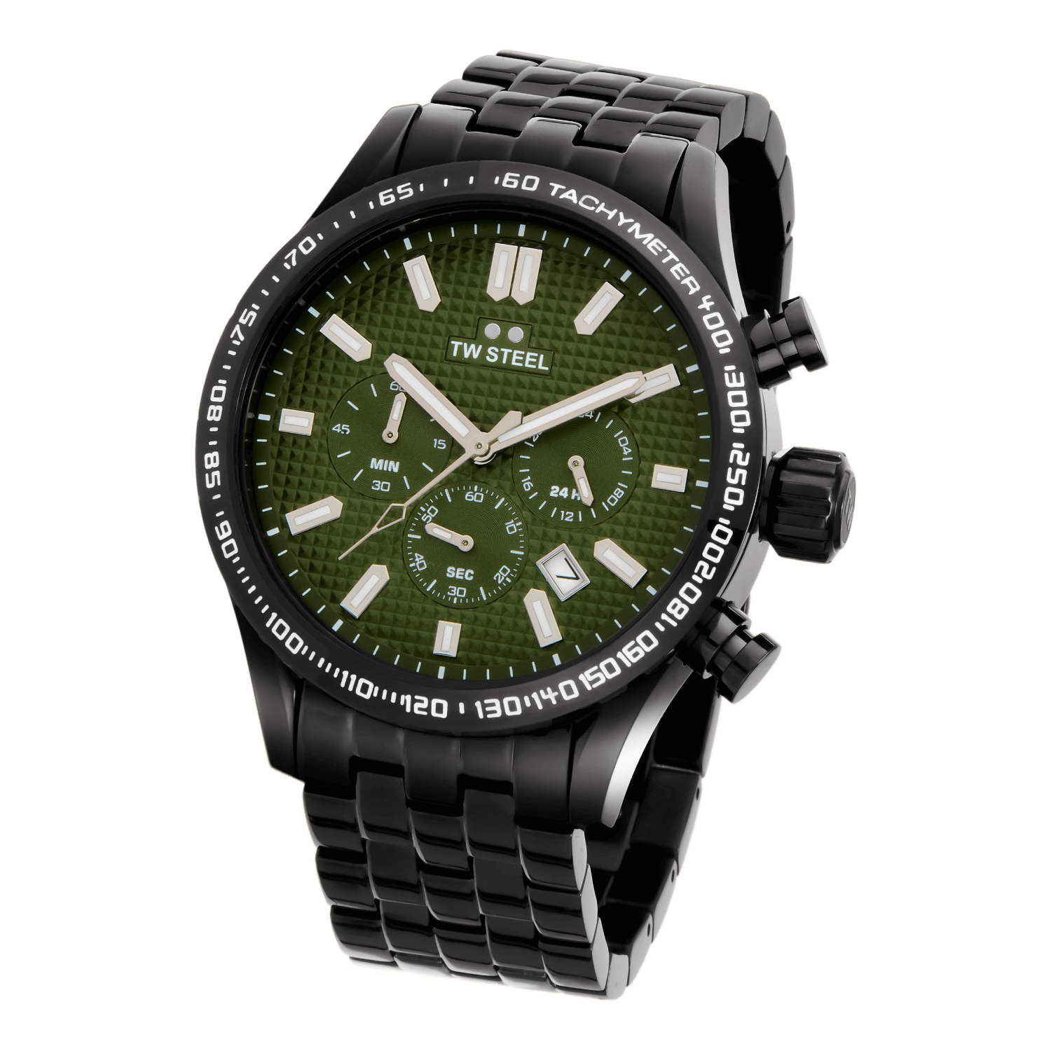 TW Steel Volante Chronograph Black Stainless Steel Men's Watch | VB3