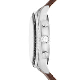 Fossil Sport Tourer Chronograph Brown LiteHide™ Leather Men's Watch | FS6042