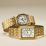 Fossil Harlow Three-Hand, Gold-Tone Stainless Steel Women's Watch | ES5361