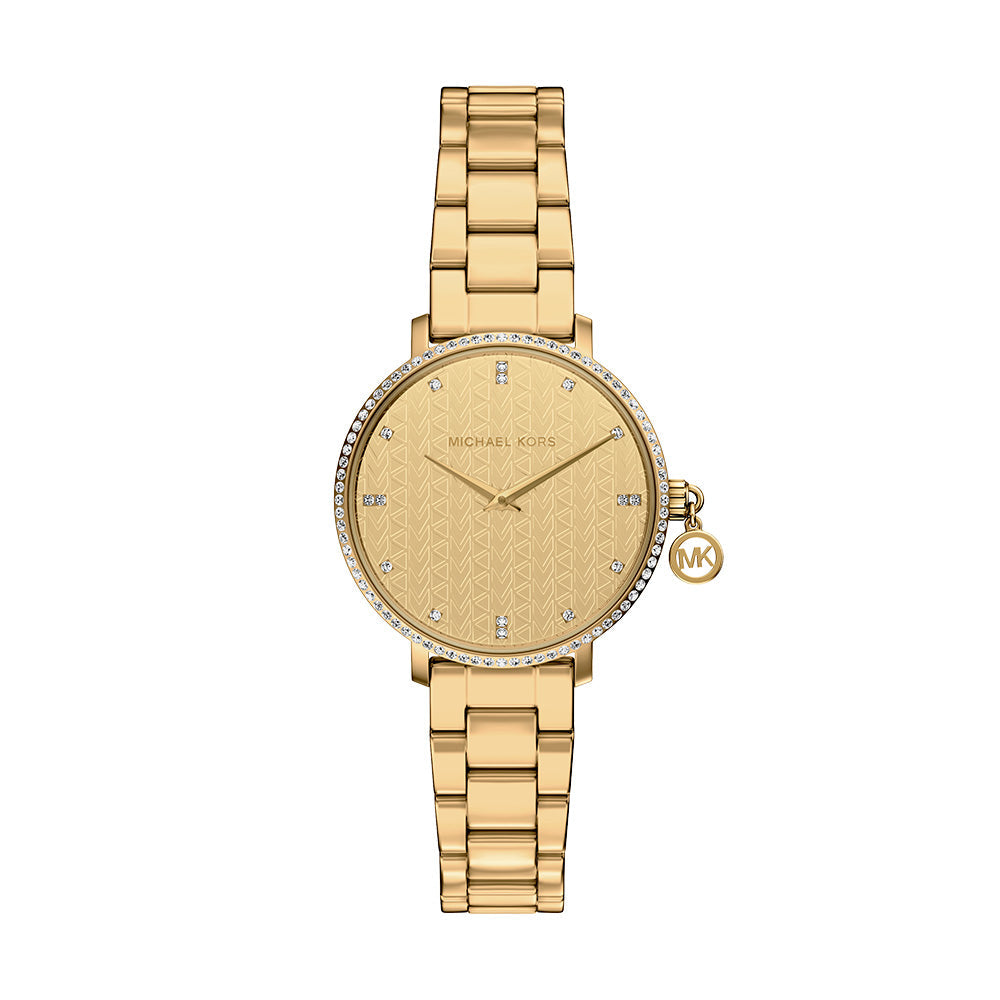 Michael Kors Pyper Gold Dial and Gold Steel Bracelet 32mm Women's Watch | MK7572