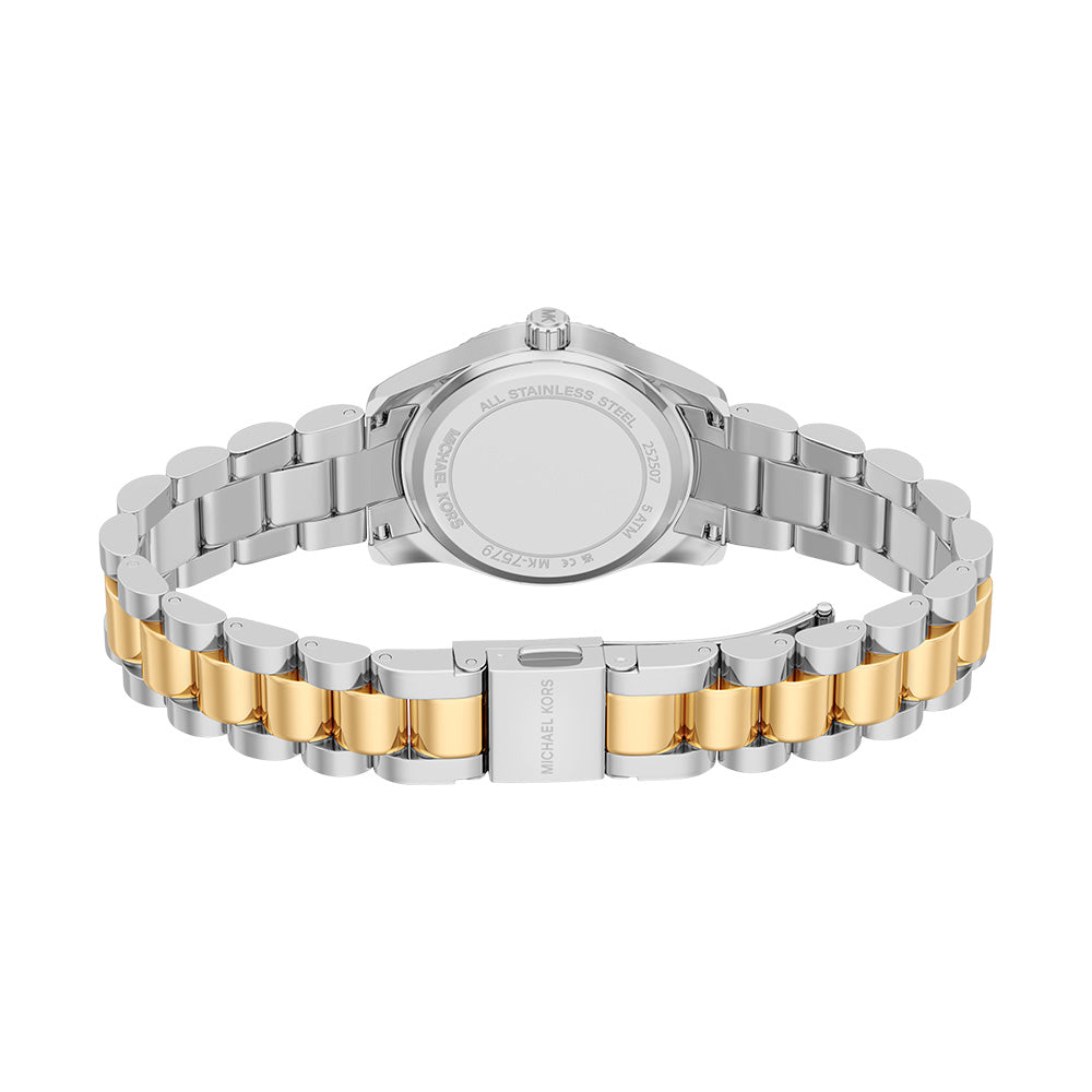 Michael Kors Lexington Blue Sunray Dial and Two-Tone Steel Bracelet 26mm Women's Watch | MK7579