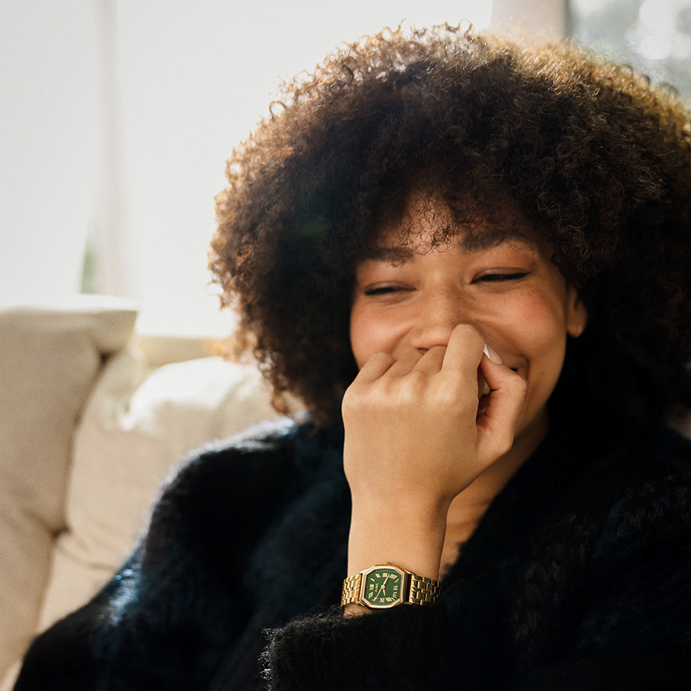 Fossil Harlow Green Dial Gold Women's Watch | ES5451