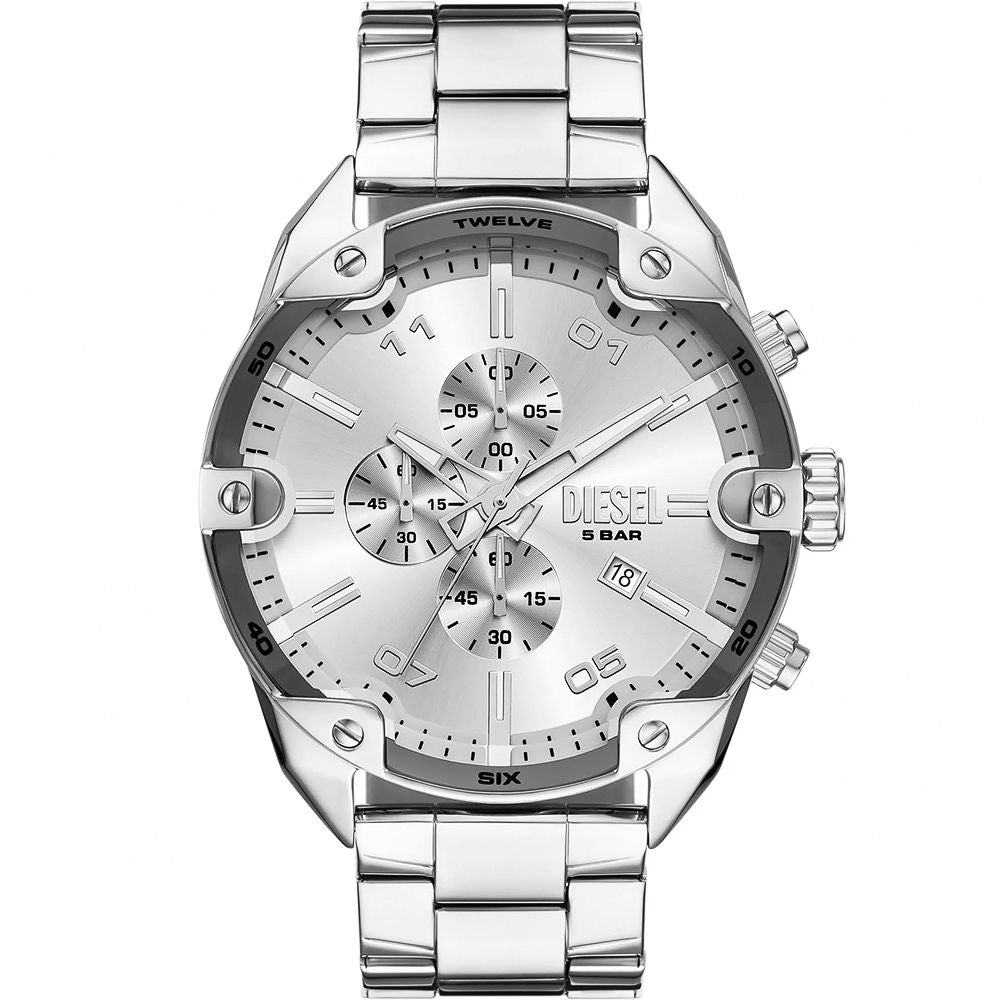 Diesel Spiked Stainless Steel Silver Men's Dress Watch | DZ4677