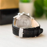 Festina Timeless Chronograph Black Dial Black Leather Men's Watch | F20542/5