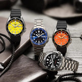 Seiko 5 Sport Automatic Yellow Dial with Black Strap Men's Watch | SRPL87K1