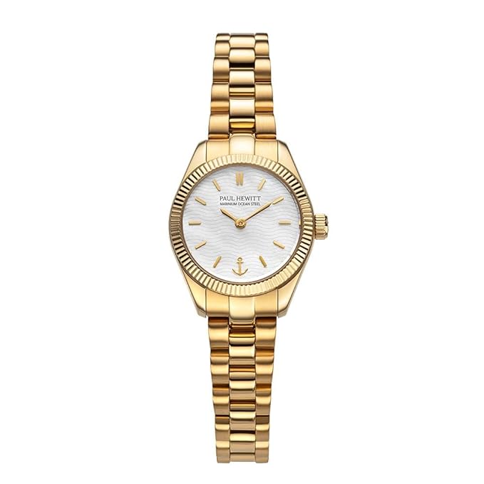 Paul Hewitt Petit Soleil Round Gold Stainless Steel Woman's Watch | PH-W-1180
