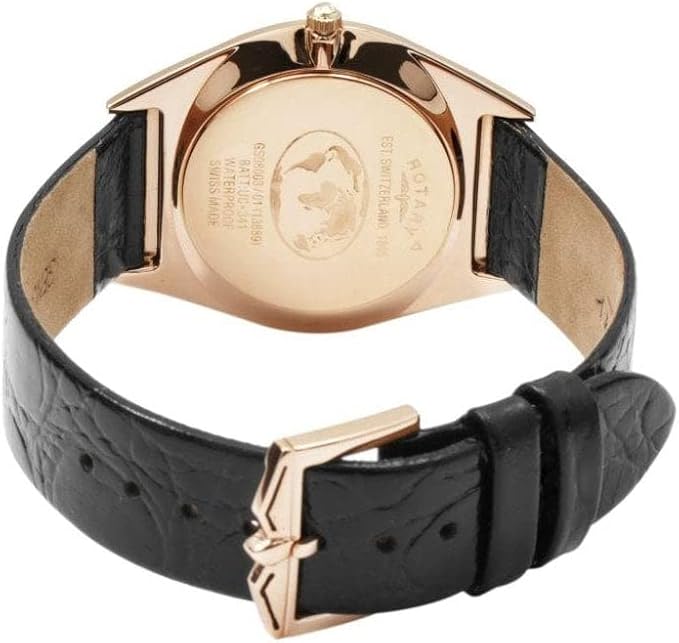 Rotary Ultra Slim Rose Gold Dial and Rose Gold Leather 35mm Men's Watch | GS08003/01